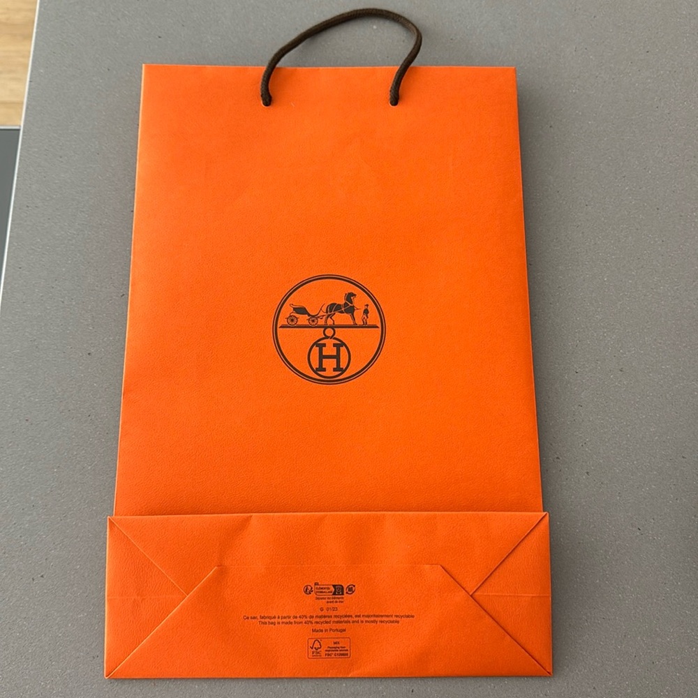Authentic Hermès Shopping Bag